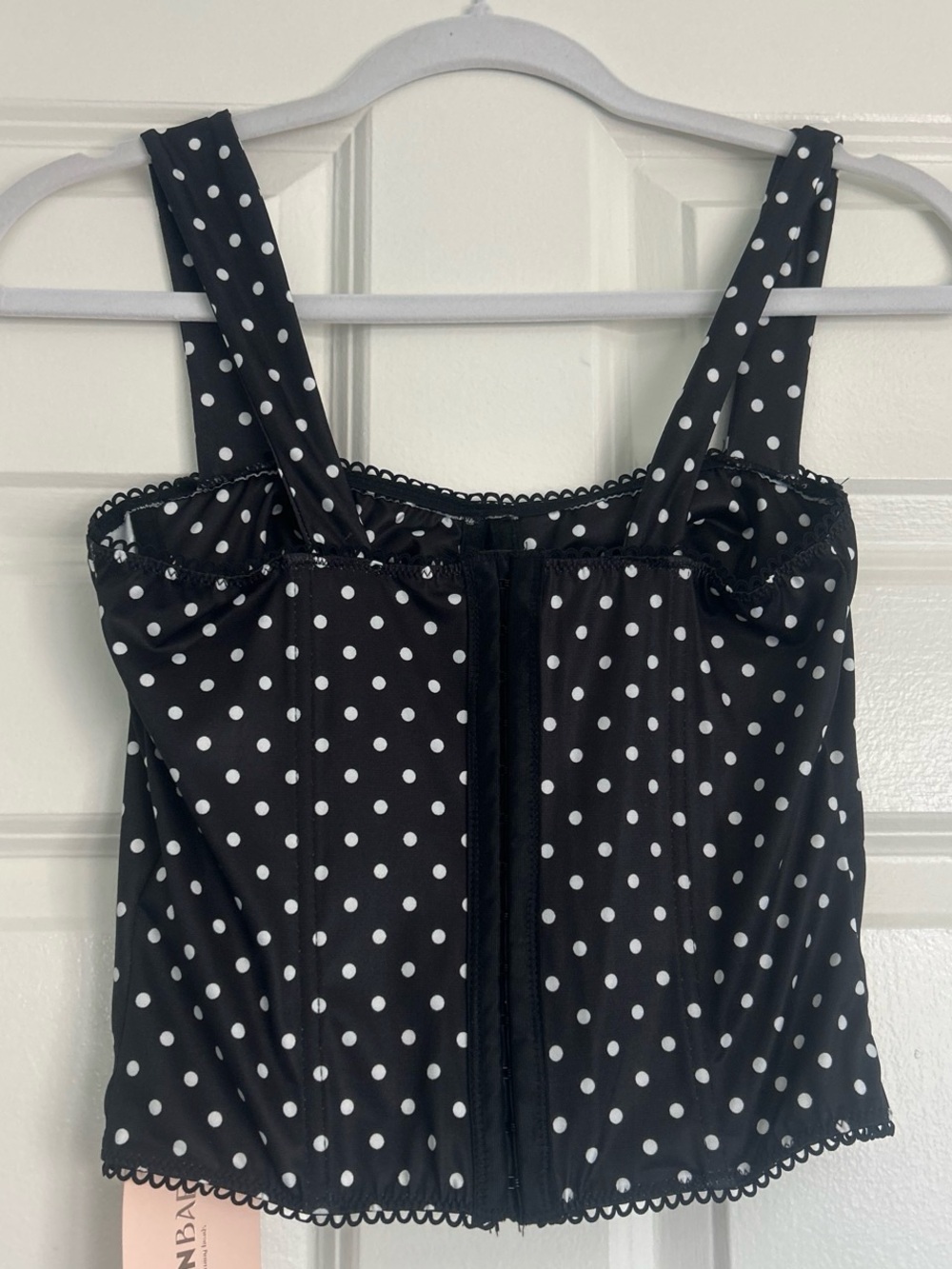 Shein Black Polka Dot Top - Picture 3 of 5